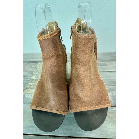 Otbt Shoes Otbt Free Spirit Leather Open Toe Bootie Sandals Fringe Size‎ 8 - Picture 3 of 11